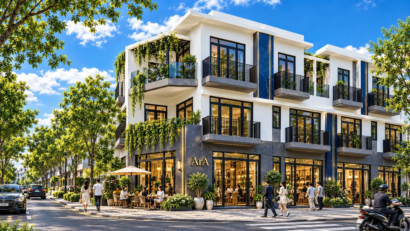 Phối cảnh căn góc ArA